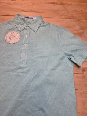 Criquet Men's Mint Green Lightweight Polo Shirt 3517